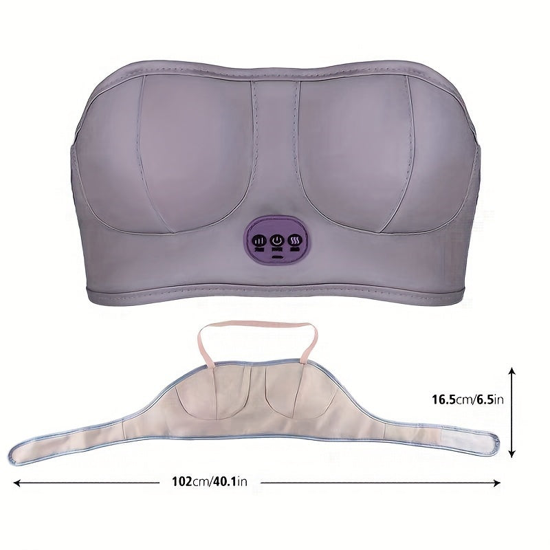 Relaxing Electric Breast Vibration Device With Usb Charging(Silvery Grey)