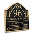 Personalized House Number Plaque | Custom Brass Address Sign