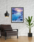 Blue Lagoon Poster Print - Blue Lagoon Travel Poster - Blue Lagoon Art Print - Blue Lagoon Travel Print - Iceland Living Room Decor