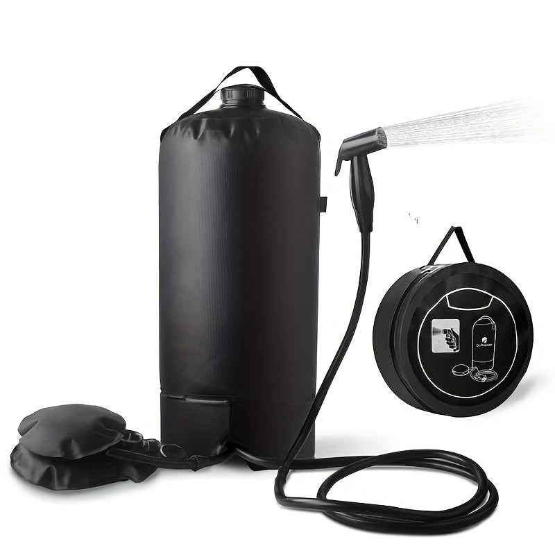 Shower Bag with Pump & Nozzle - Portable Showers & Privacy Enclosures at Dealshubindia