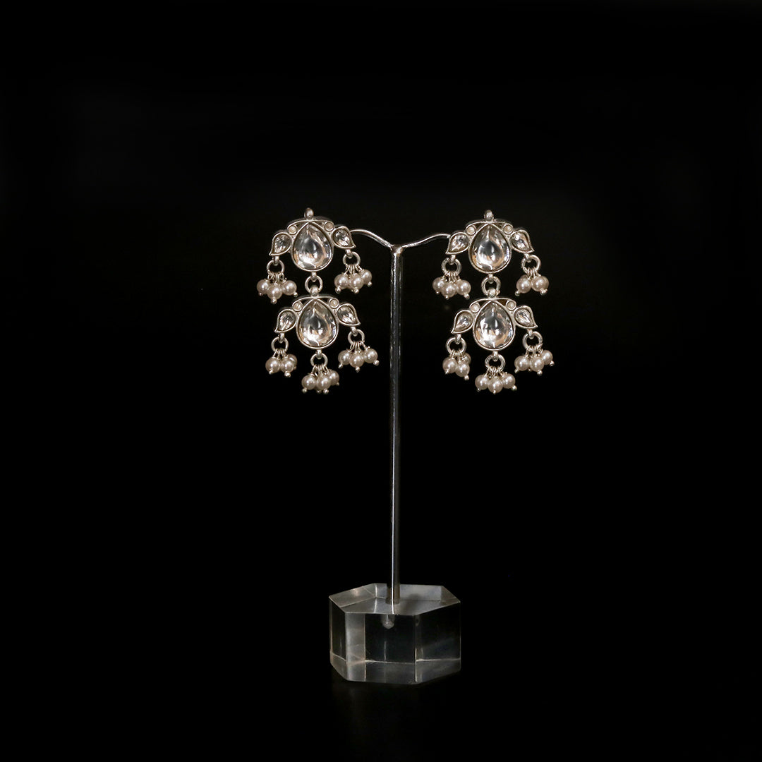 Kundan Pearl Earrings - Earrings at Dealshubindia