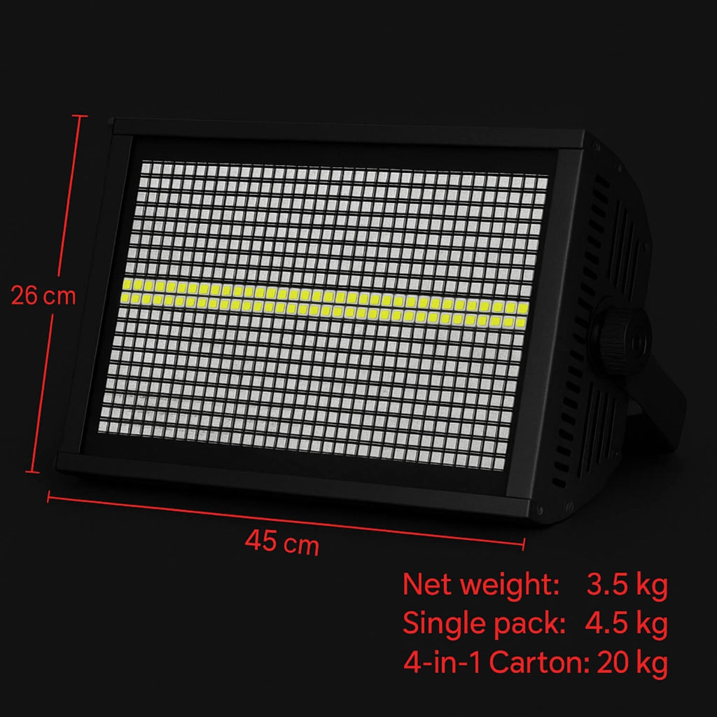 R4 RGB LED Strobe Light Bar 240W DMX/RDM for DJ Stage Lighting - Laser Lights Bar at Dealshubindia