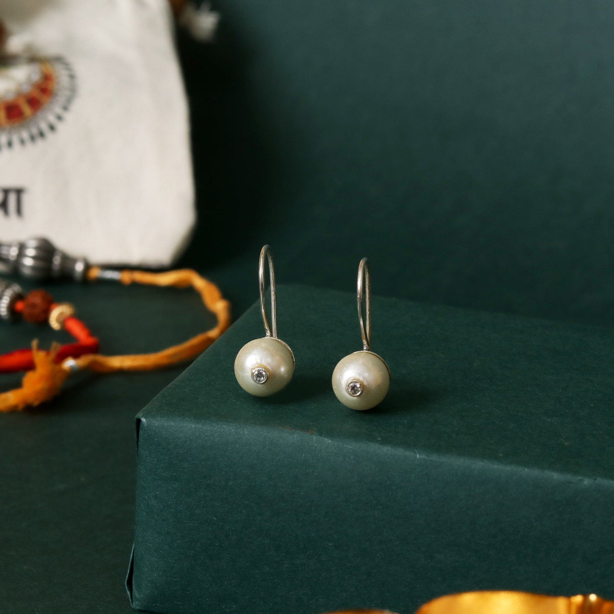 Pearl Diamond Earrings