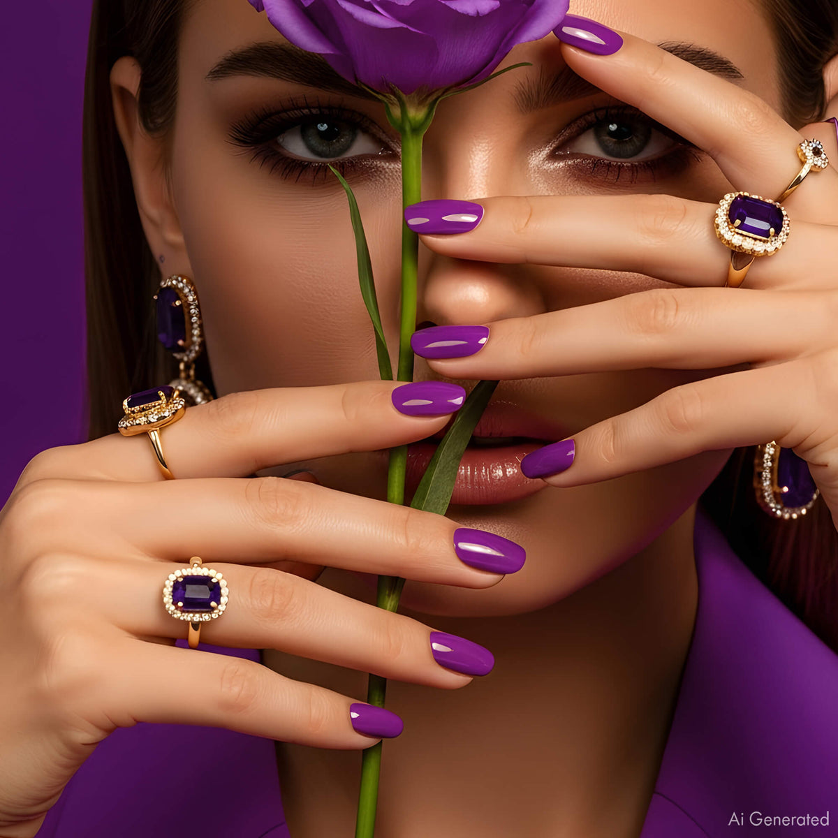 Gel Polish – Neon Purple – DN154 – 4ml – HEMA Free
