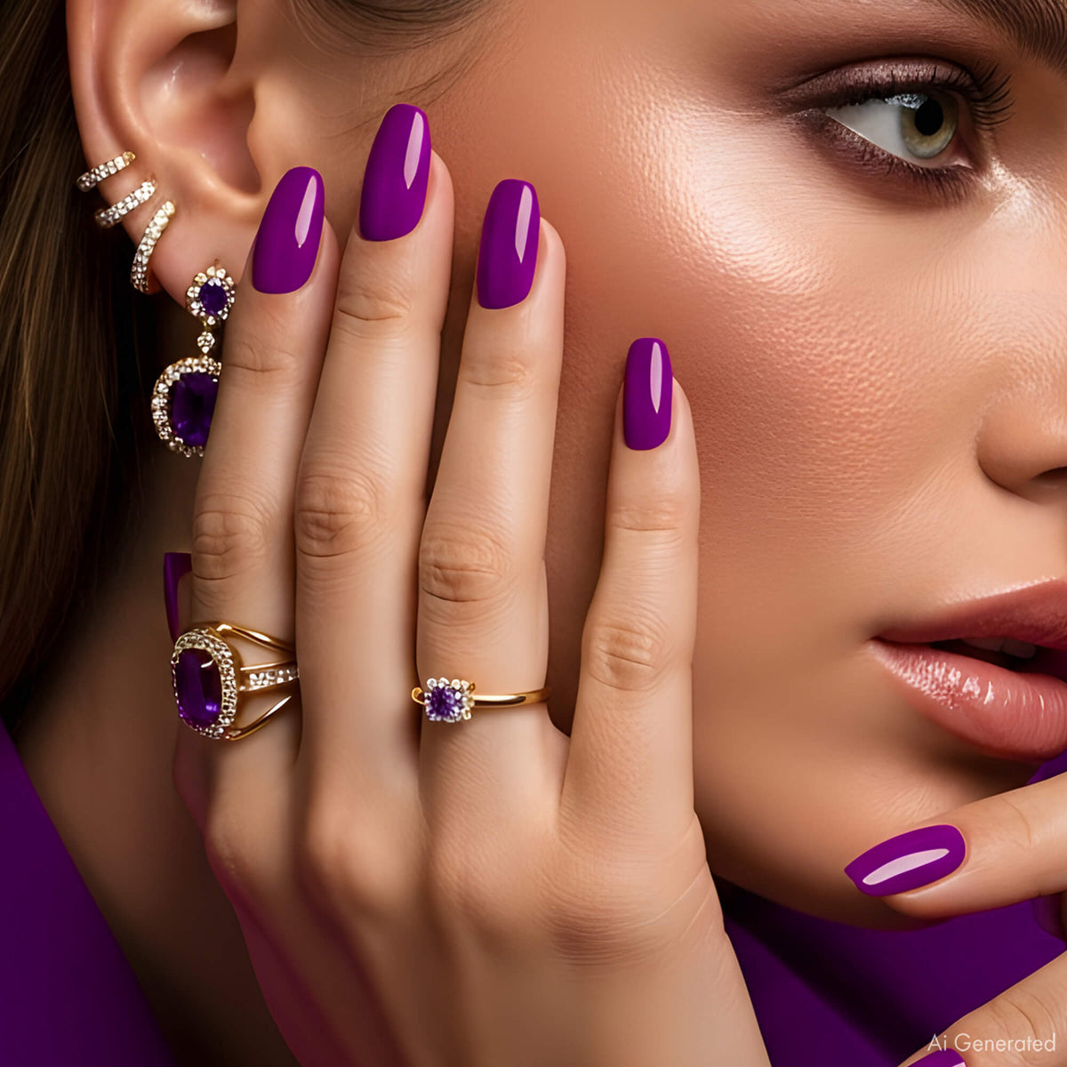 Gel Polish – Neon Purple – DN154 – 4ml – HEMA Free