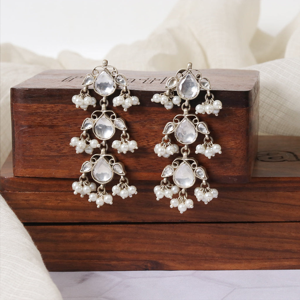 Kundan Pearl Earrings