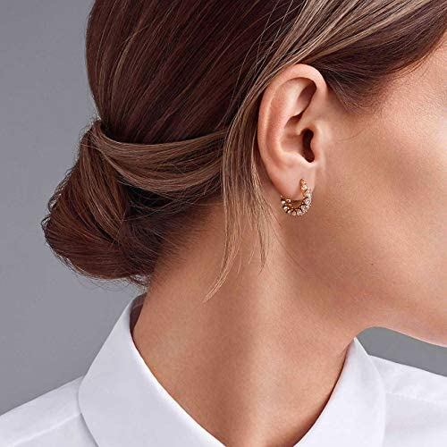 14k Gold Over 925 Silver Hoop Earrings