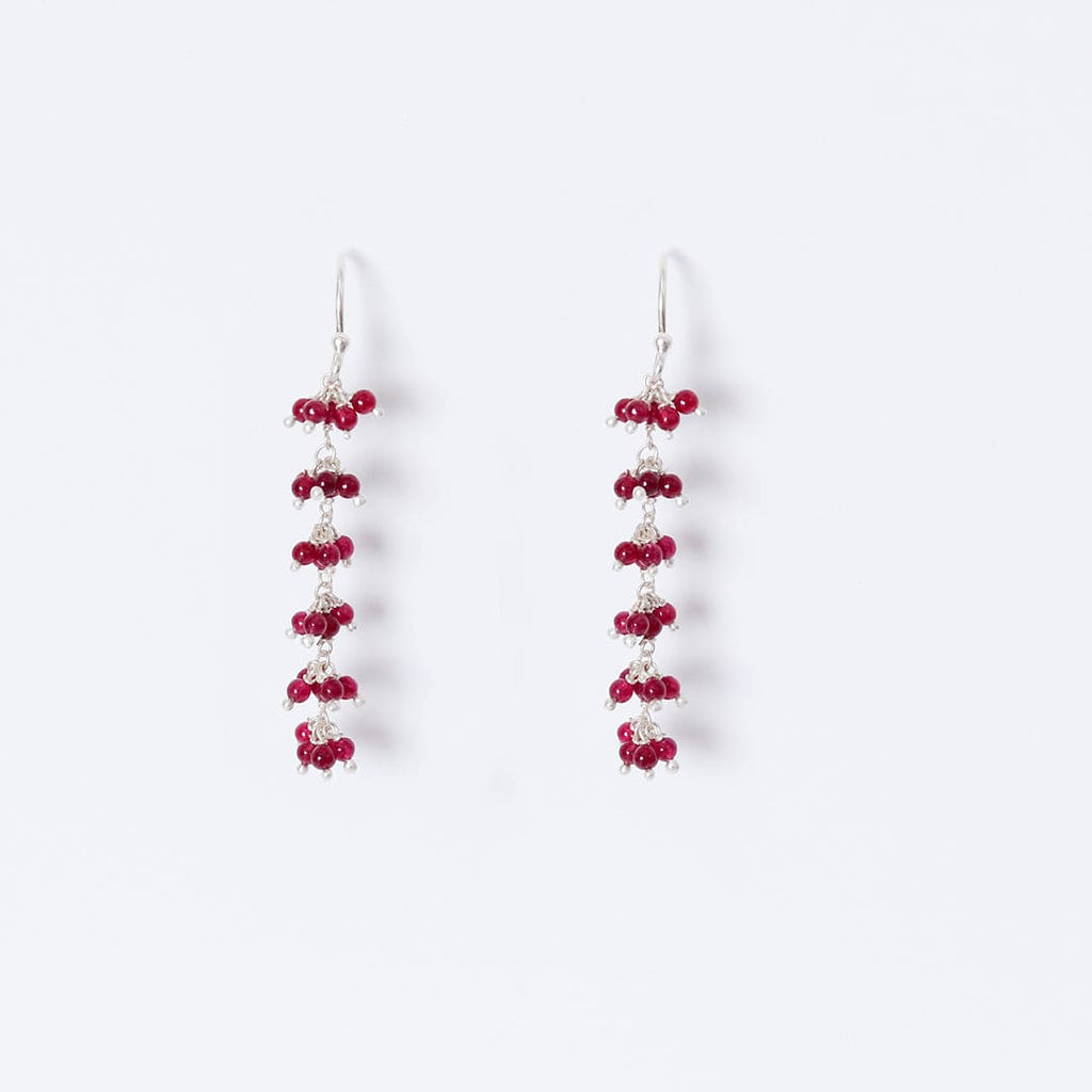 Gajra - Ruby Earrings