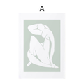 Poster Matisse Blumen Körper| Bilder Wohnzimmer | Wandbilder Schlafzimmer | Deko Print ohne Rahmen | Bilder  Matisse Beige