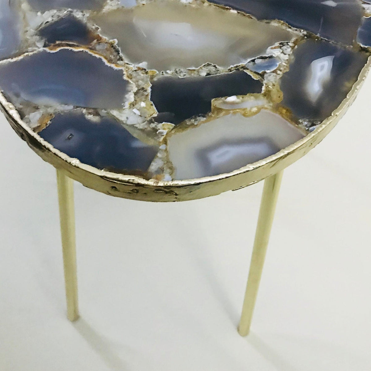 Agate Oval Coffee Table, 24" x 14" Organic Edge
