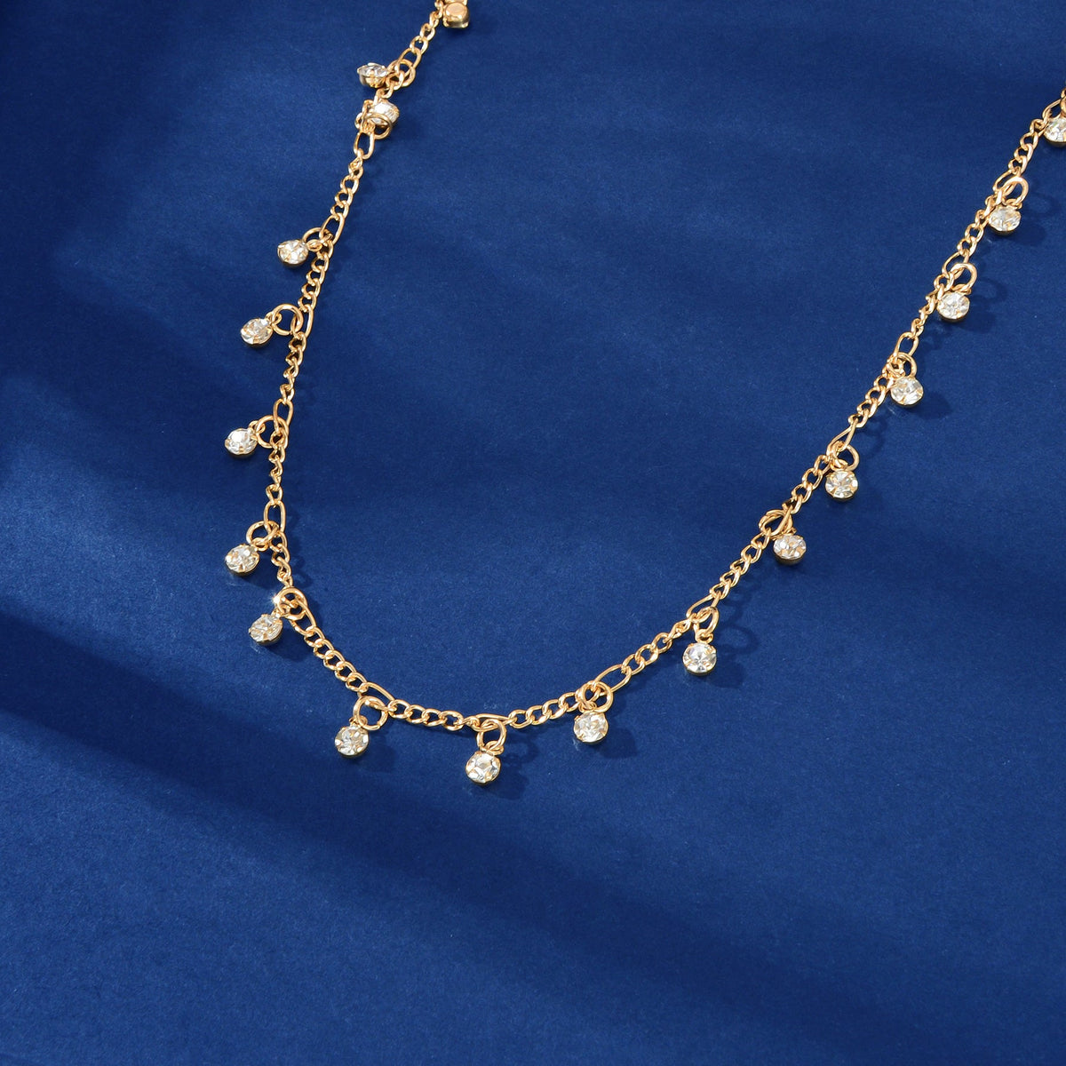 AU Stock Bling Rhinestone Sparkly Choker Shining Drop Crystal Necklace Jewellery