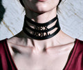 Discreet Day Collar, Submissive Slave Choker 38mm Gothic Gift Box-0