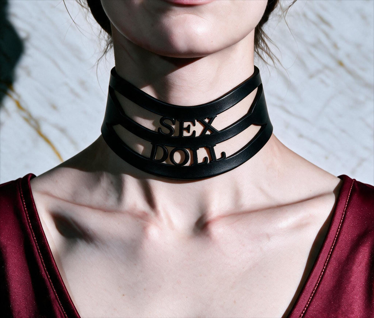 Discreet Day Collar, Submissive Slave Choker 38mm Gothic Gift Box