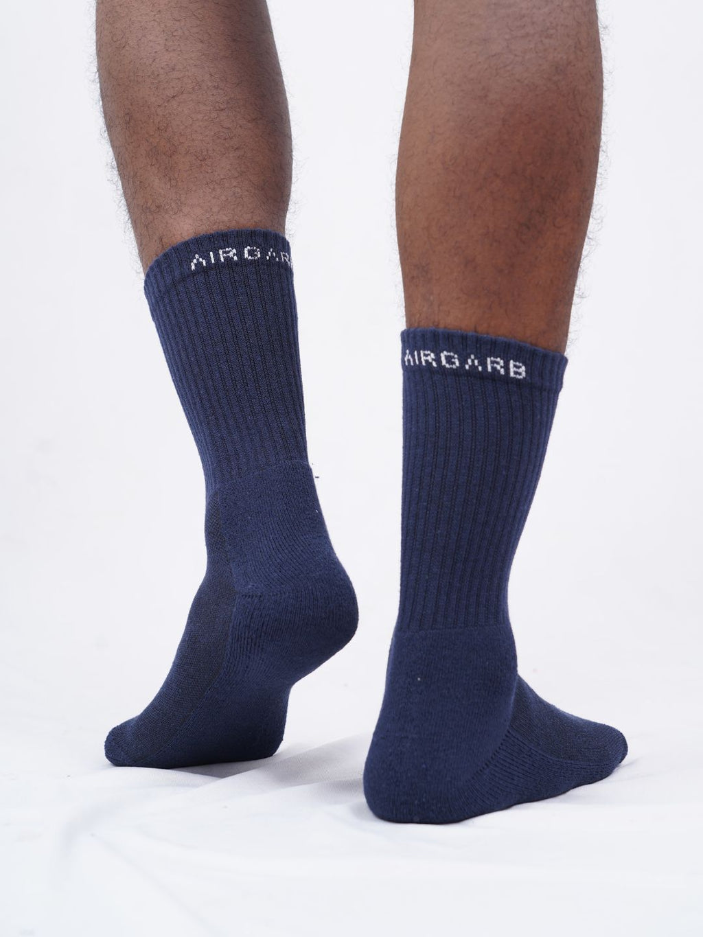 Blue Crew Socks with Cushioning - Air Garb for Men and Women
