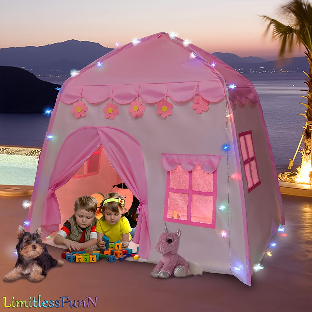 Floral Tent Playhouse for Kids Outdoor
