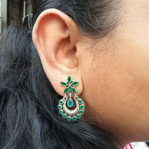 Hydro Emerald Green Chandbali