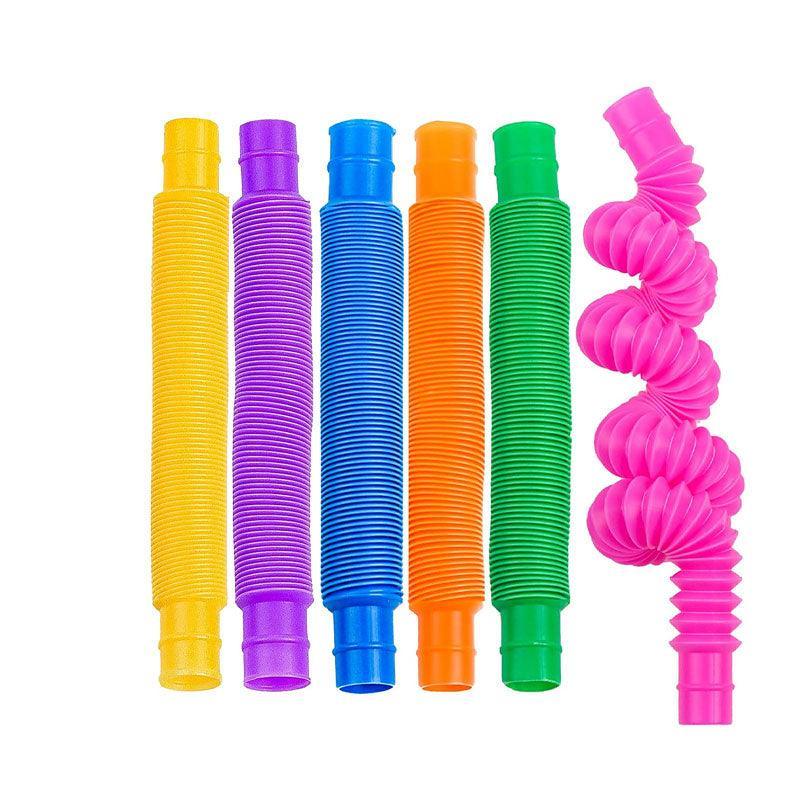 6Pcs Sensory Pop Tube Fidget Toys for Office School Home Use