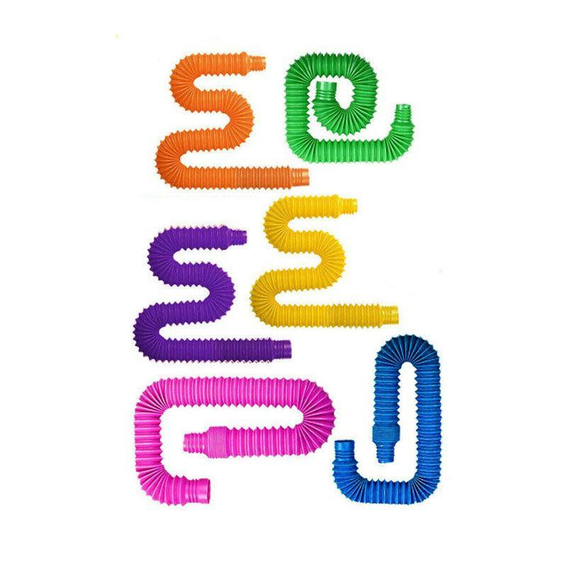 6Pcs Sensory Pop Tube Fidget Toys for Office School Home Use