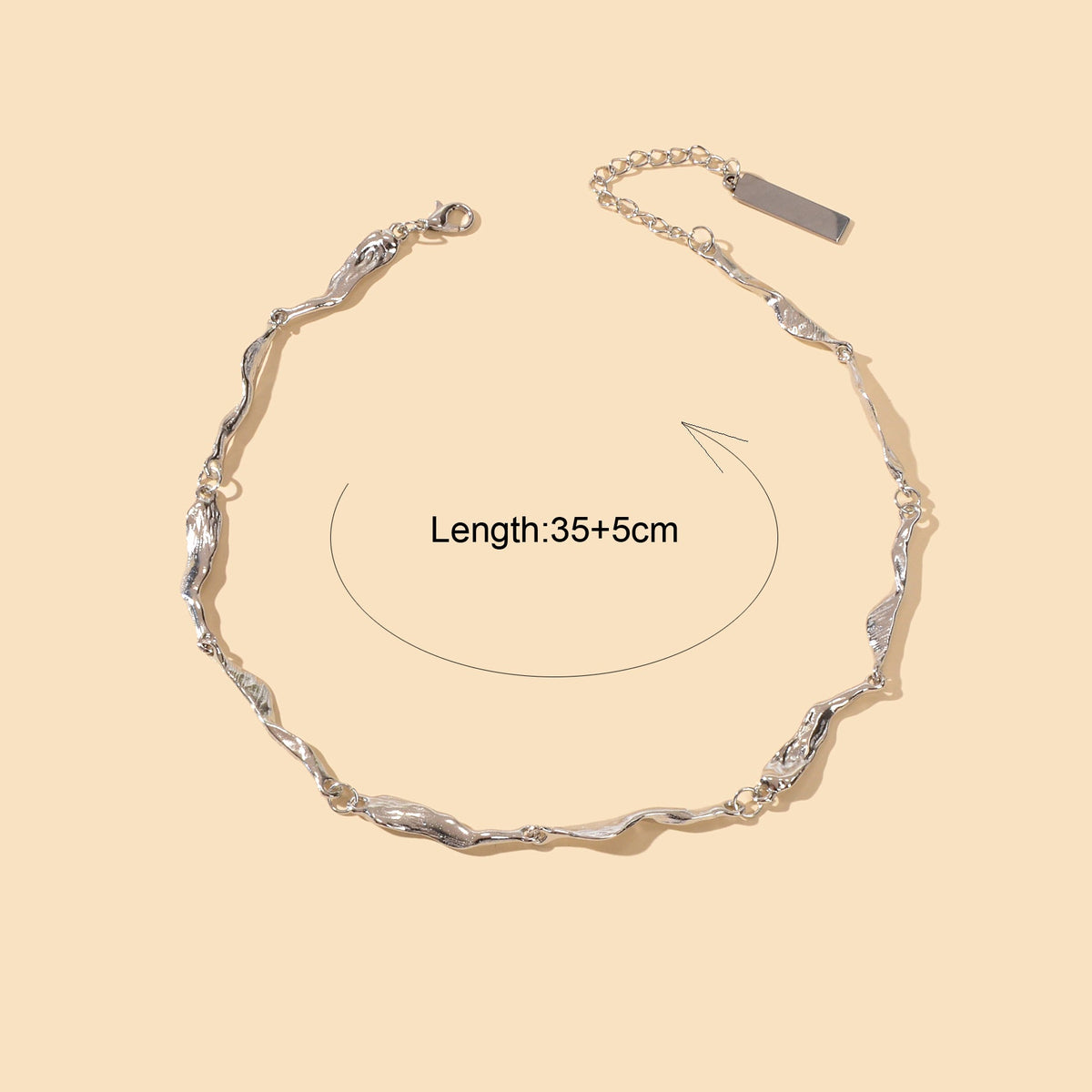 Statement Jewellery Silver Geometric Short Collar Choker Punk Trendy Necklace