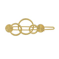 Gold Circle Metal Hairgrips Hair Clips Hair Barrettes Headwear Hair Accessories