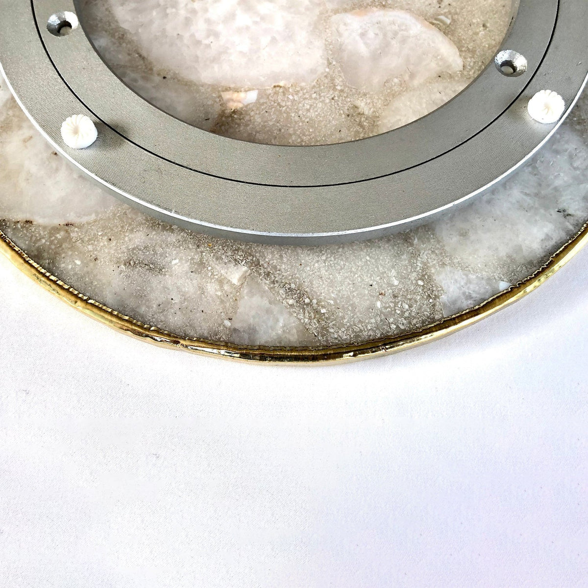Amethyst Agate LazySusan | Countertop | Turntable | Centerpiece