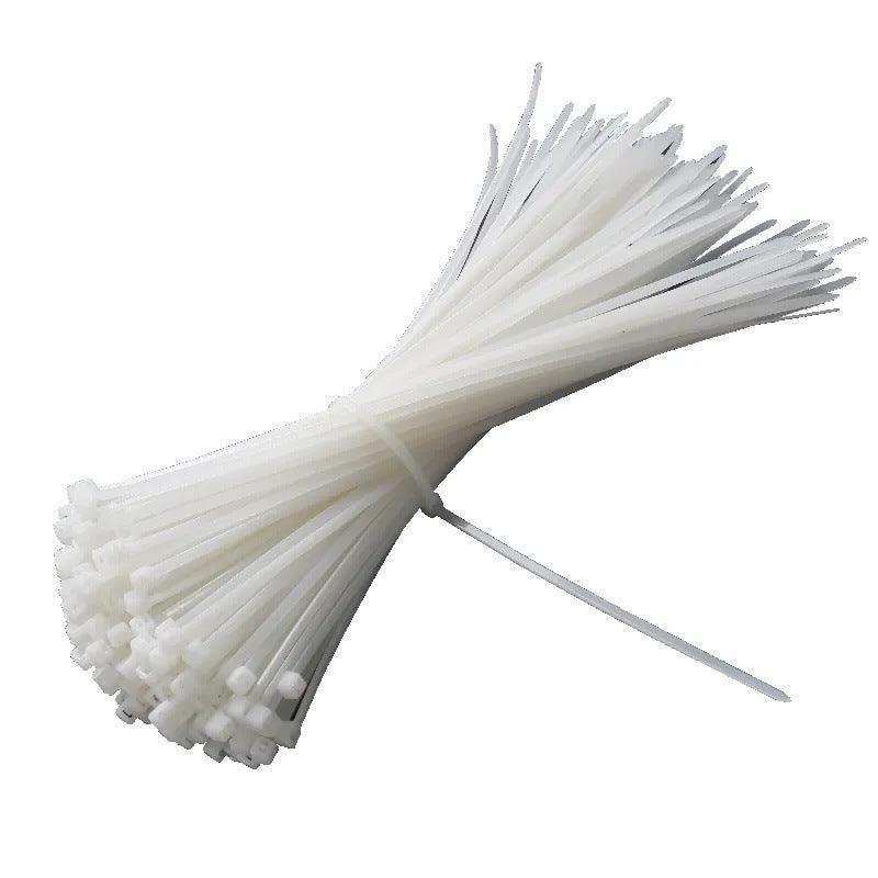 250-1000X Cable Ties Zip Ties Nylon Uv Stabilised Bulk White Clear Cable Tie