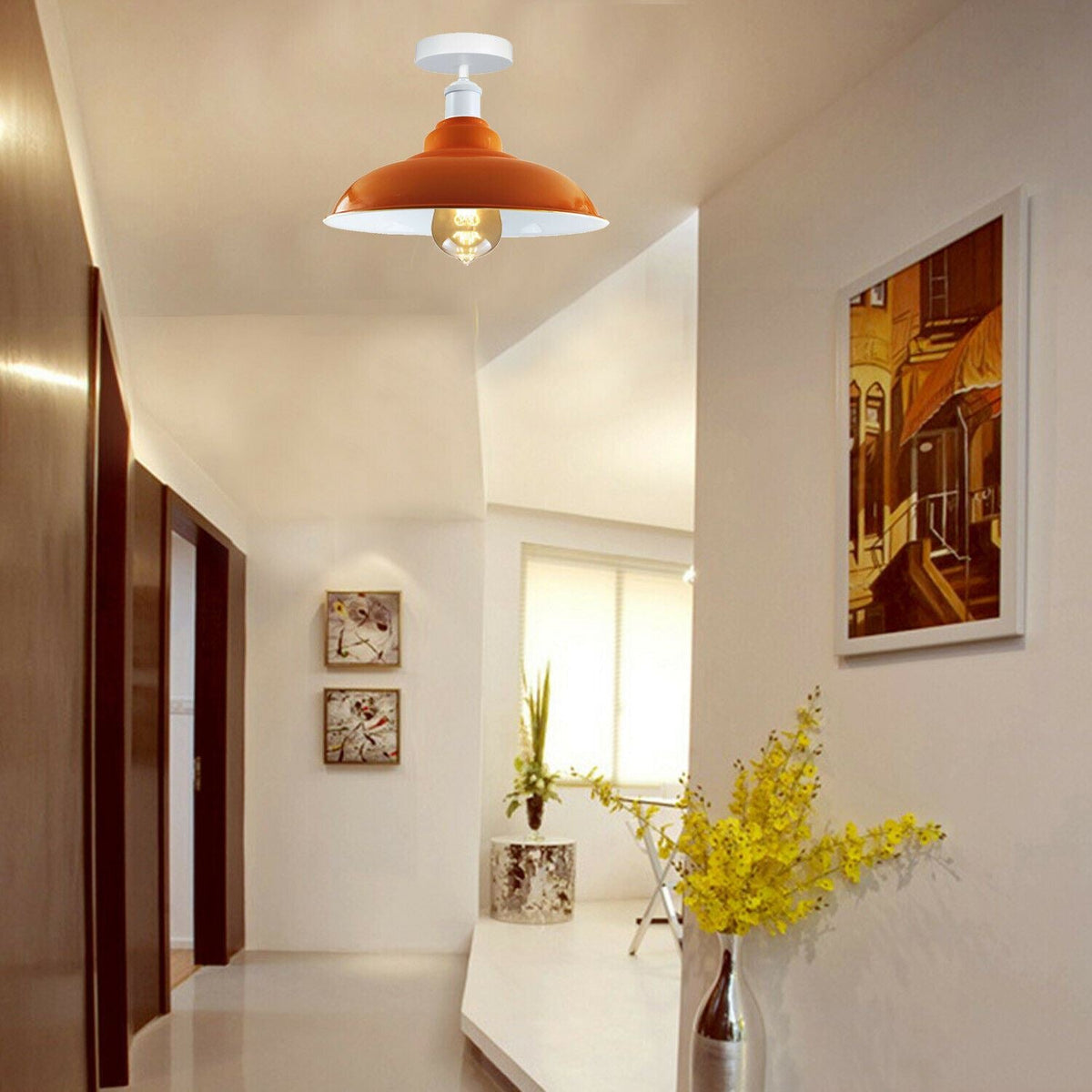 Best Ceiling Lights For Hallway Flush Metal E27 ~1192