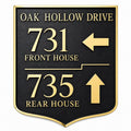 Flag Lot Address Sign for Front and Rear Houses-0