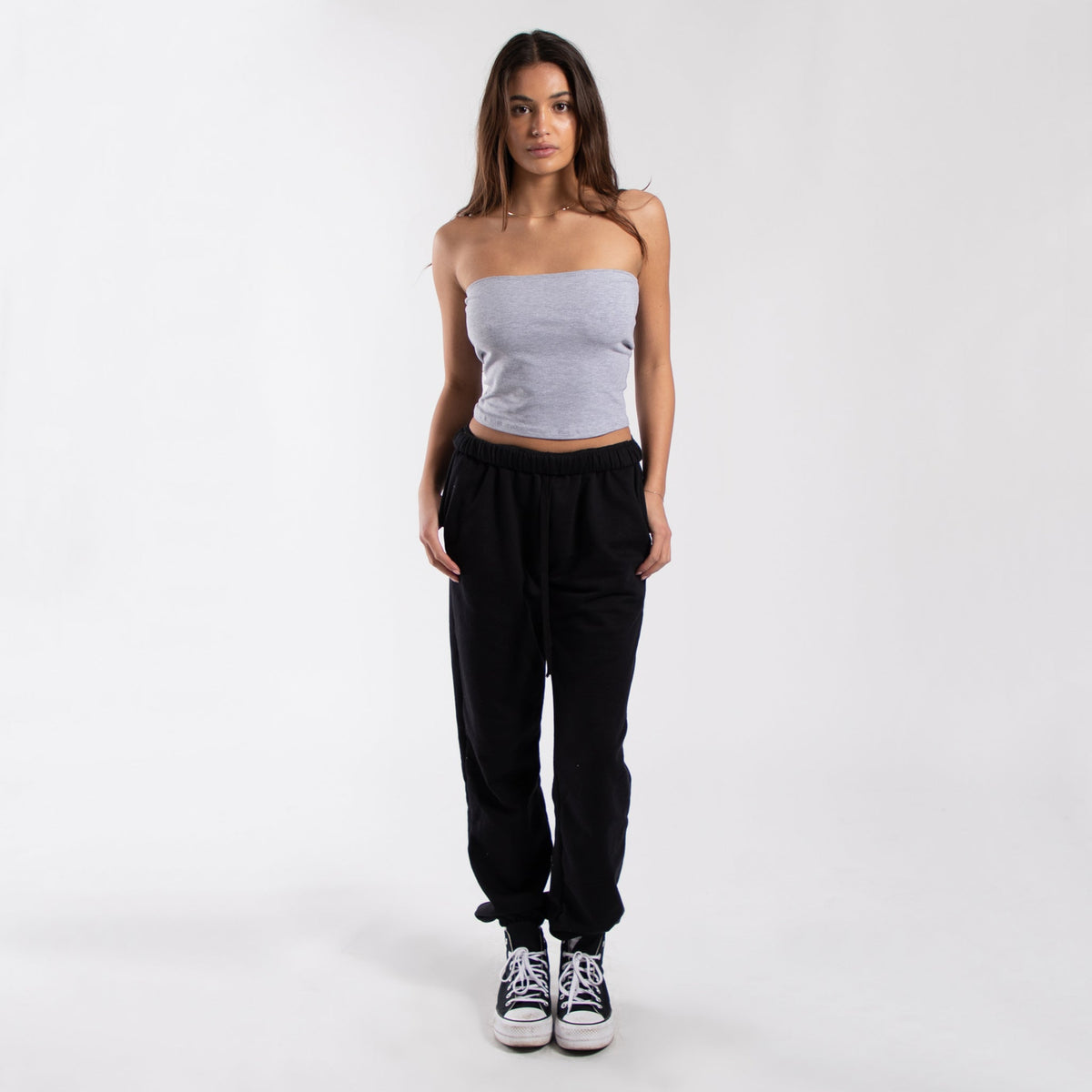 0894 - Women's Cropped Strapless Tube Top