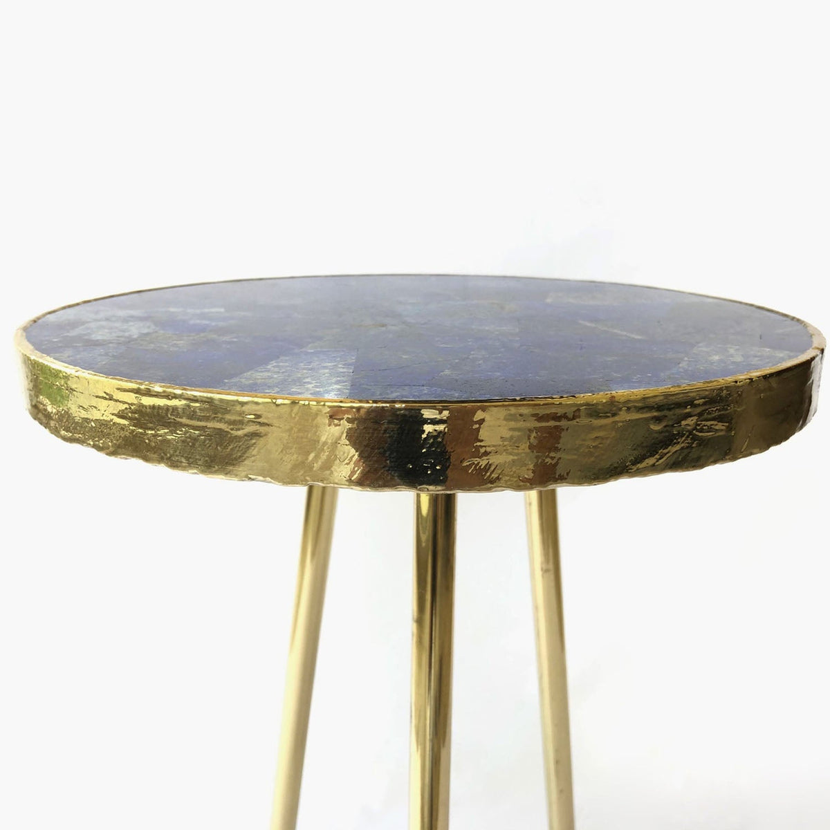 Lapis Lazuli Side Table, Round Top