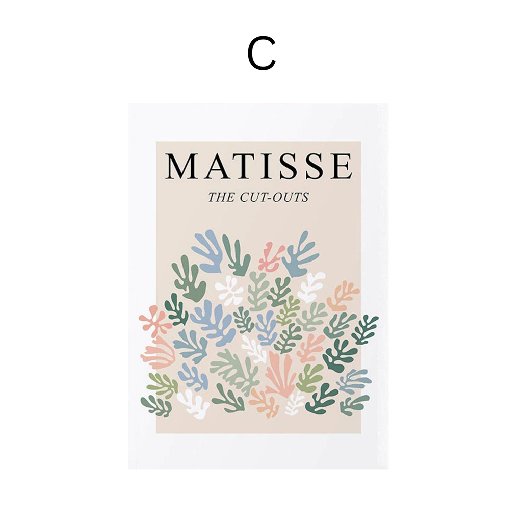 Poster Matisse Blumen Körper| Bilder Wohnzimmer | Wandbilder Schlafzimmer | Deko Print ohne Rahmen | Bilder  Matisse Beige