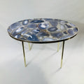 Agate Oval Coffee Table, 24" x 14" Organic Edge