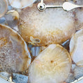 Large Brown Agate Wall Clock