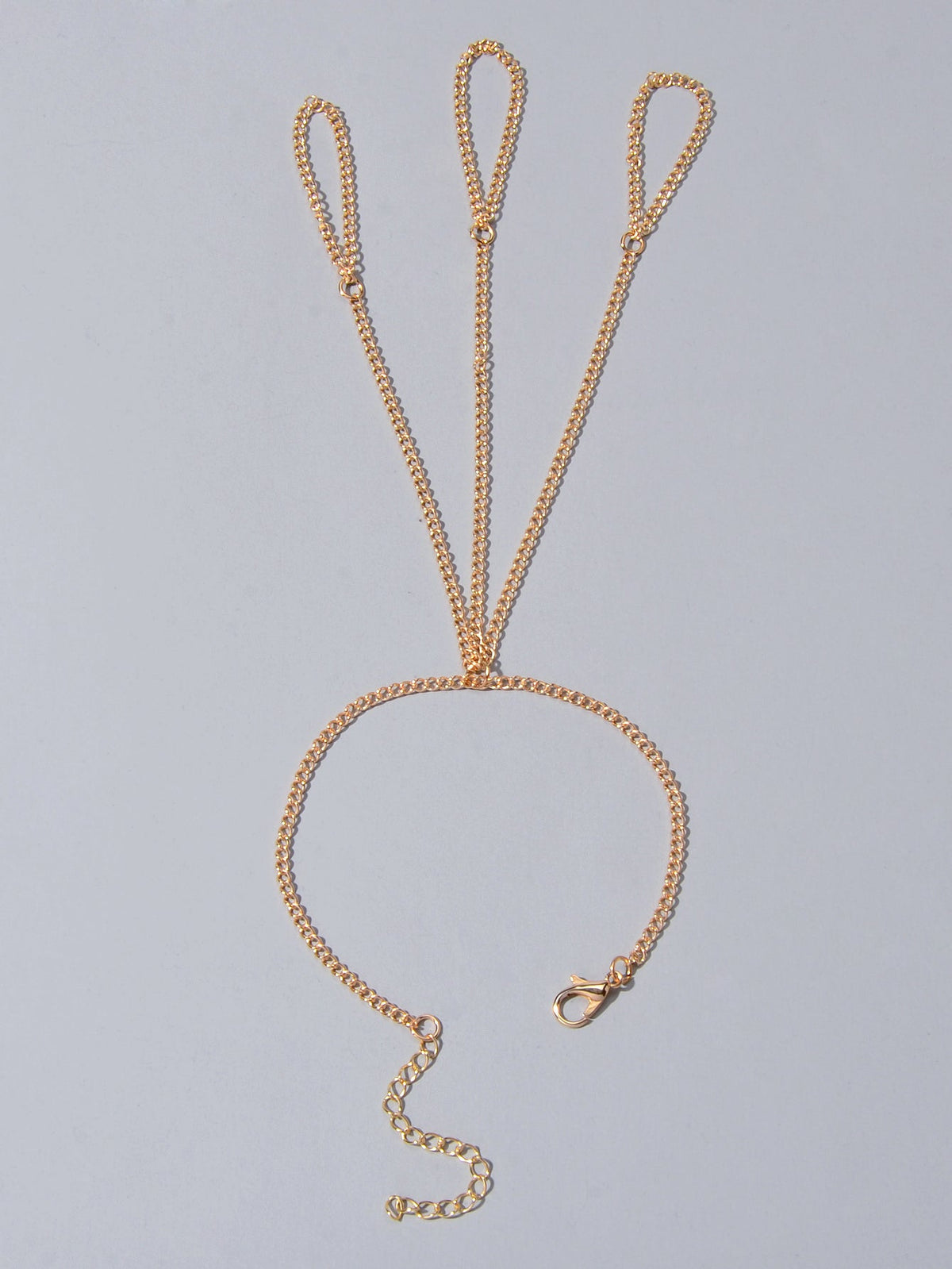 Body Jewellery Gold Chain with Finger Unique Boho Chic Slave Bracelets for Women