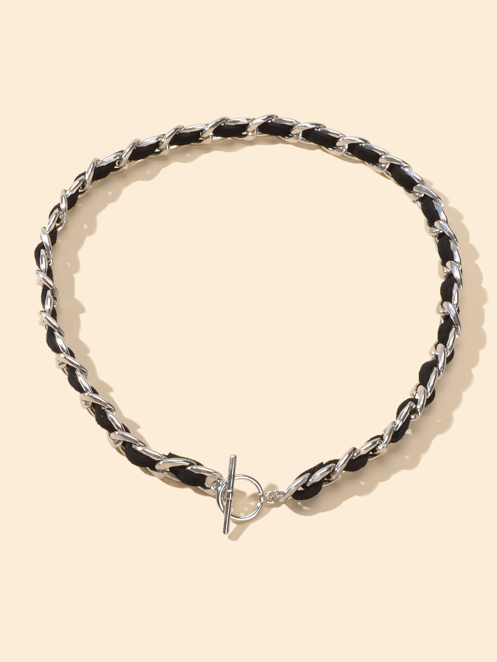 Punk Statement Jewellery Black Rope Braided Chain Short Choker Collar Necklace