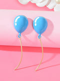 3D Romantic Balloon Pendant Earrings Whimsical Charming Accessory Gift Jewellery