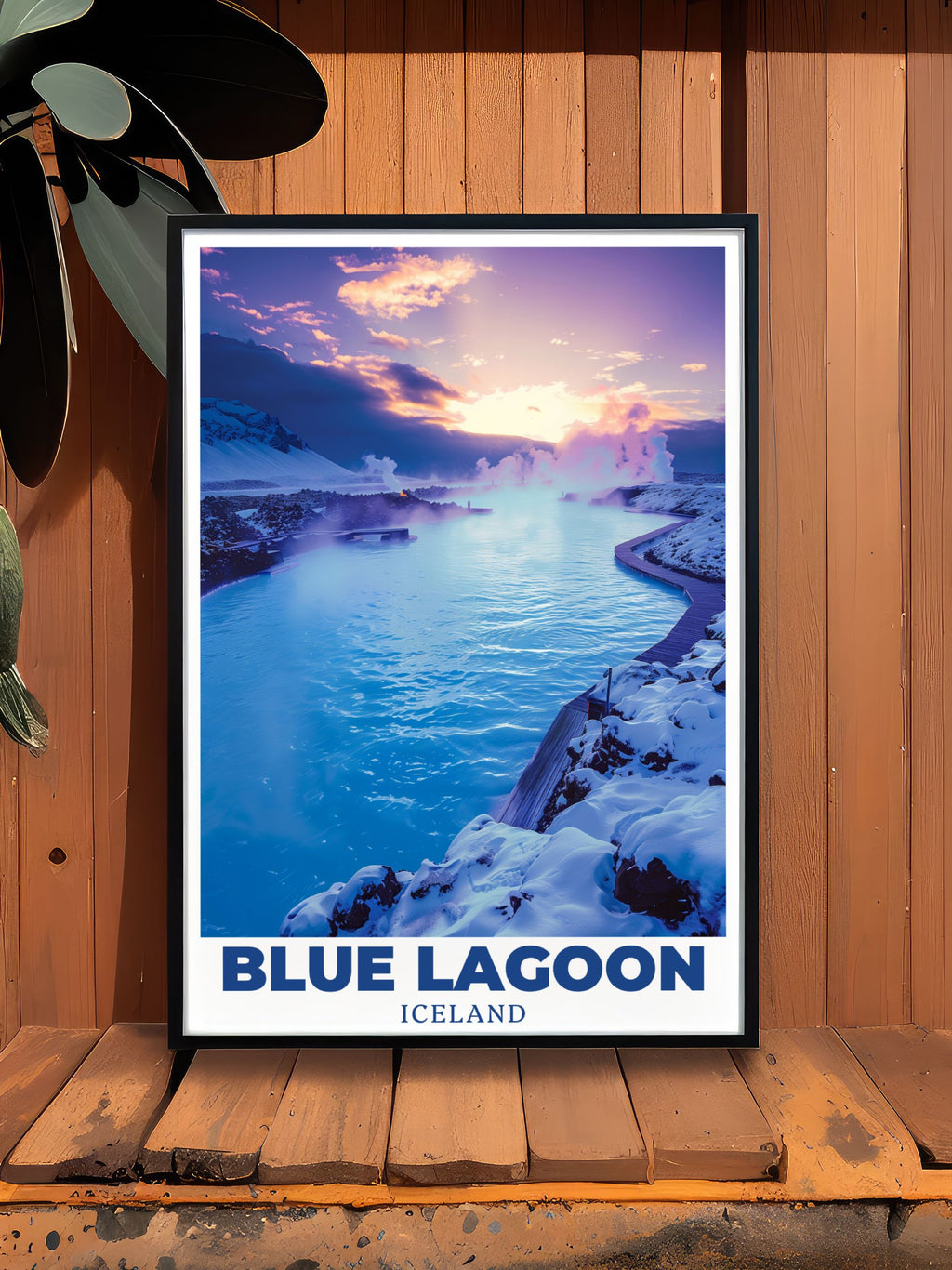 Blue Lagoon Poster Print - Blue Lagoon Travel Poster - Blue Lagoon Art Print - Blue Lagoon Travel Print - Iceland Living Room Decor