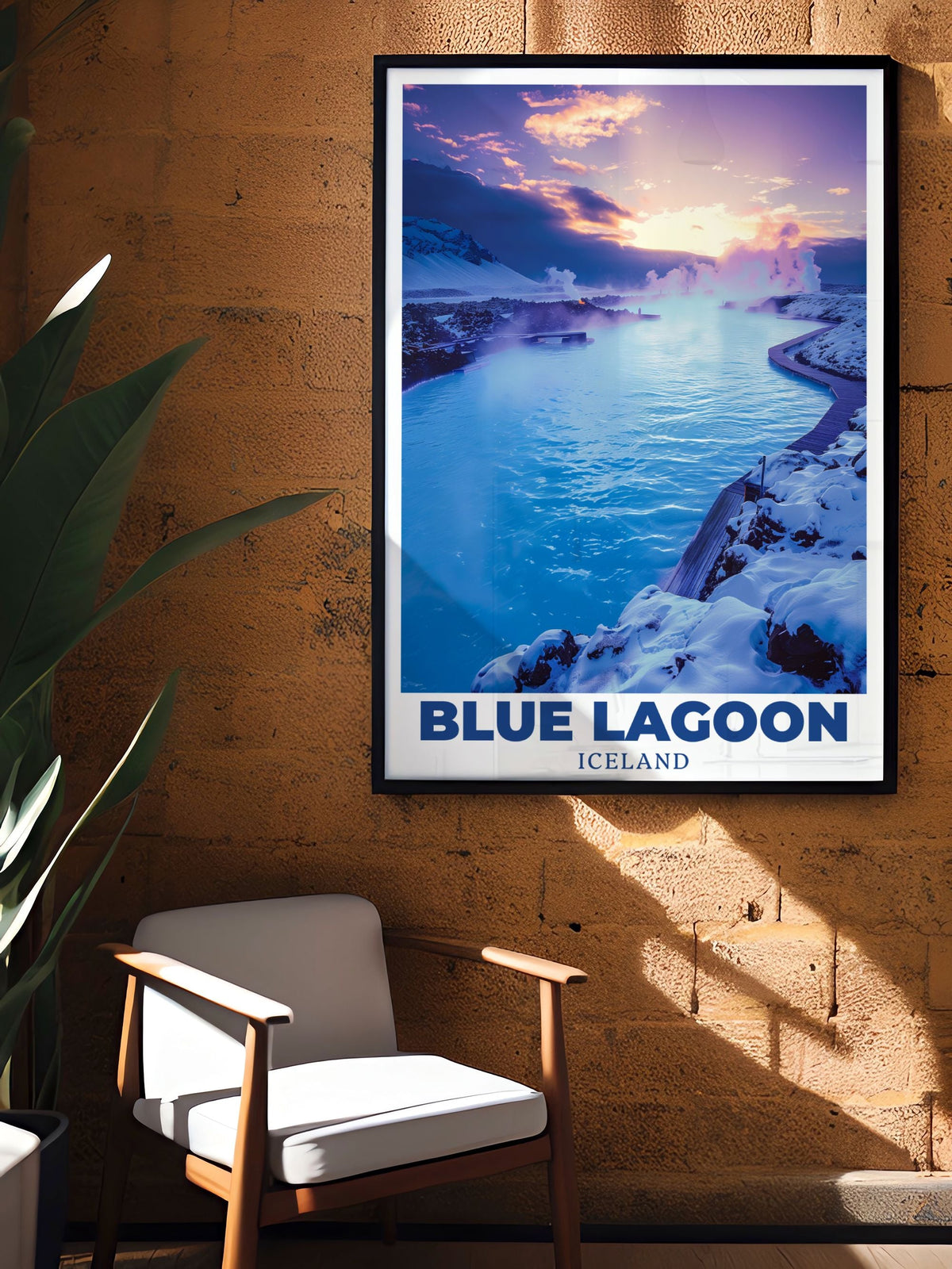 Blue Lagoon Poster Print - Blue Lagoon Travel Poster - Blue Lagoon Art Print - Blue Lagoon Travel Print - Iceland Living Room Decor