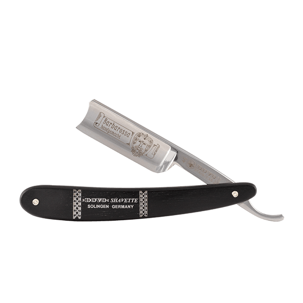 Dovo Straight Razor, Ebony Barbarossa, 5/8"