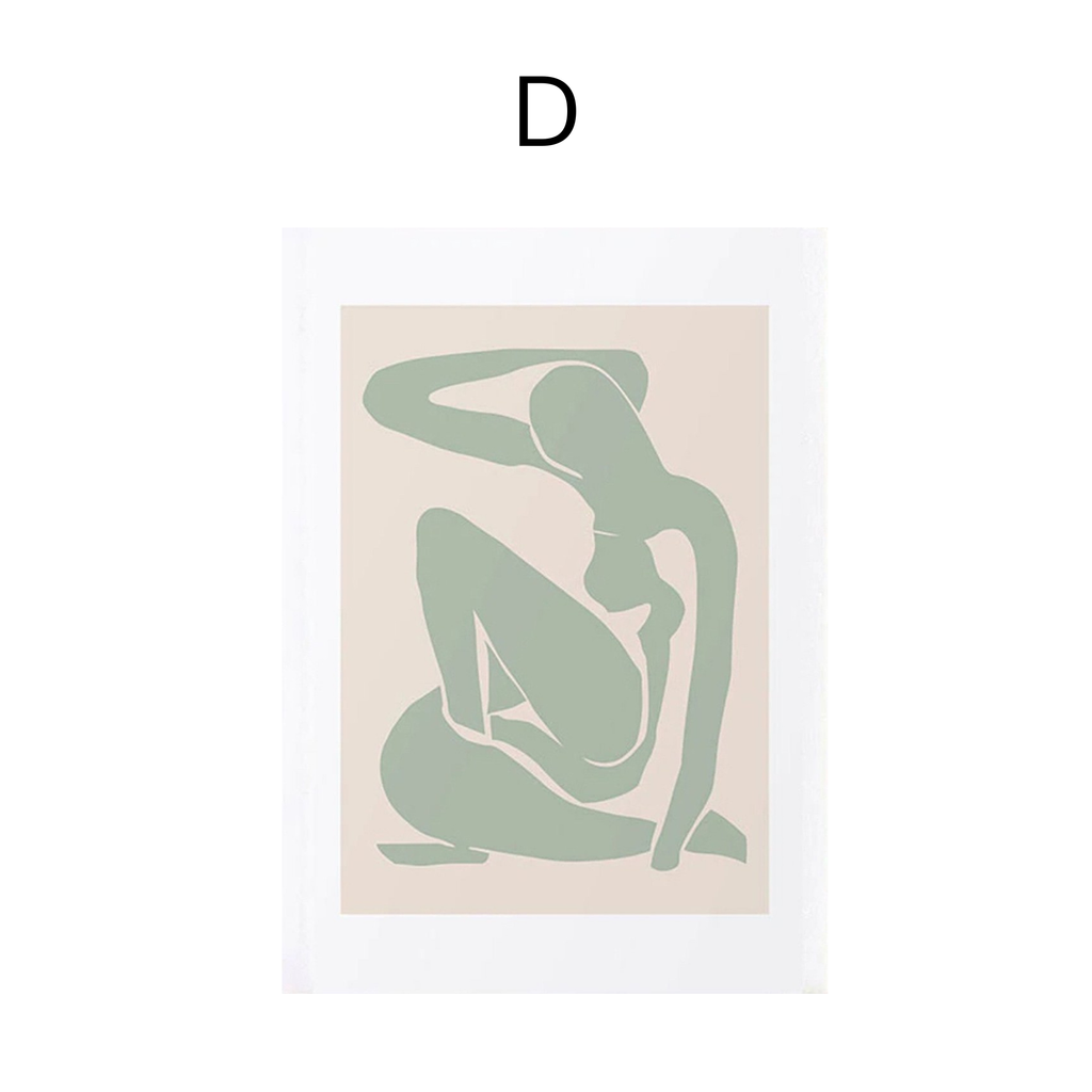 Poster Matisse Blumen Körper| Bilder Wohnzimmer | Wandbilder Schlafzimmer | Deko Print ohne Rahmen | Bilder  Matisse Beige