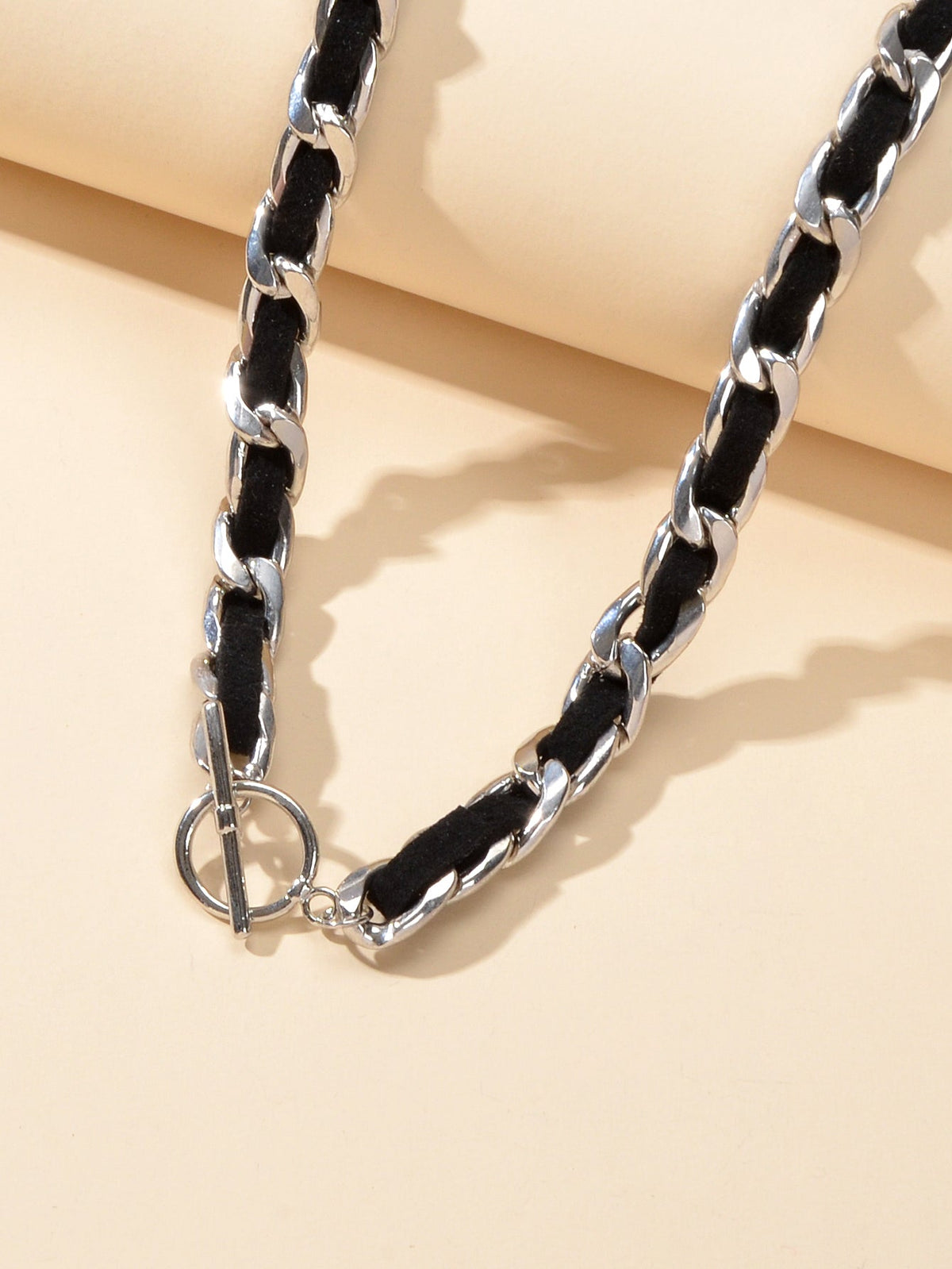 Punk Statement Jewellery Black Rope Braided Chain Short Choker Collar Necklace