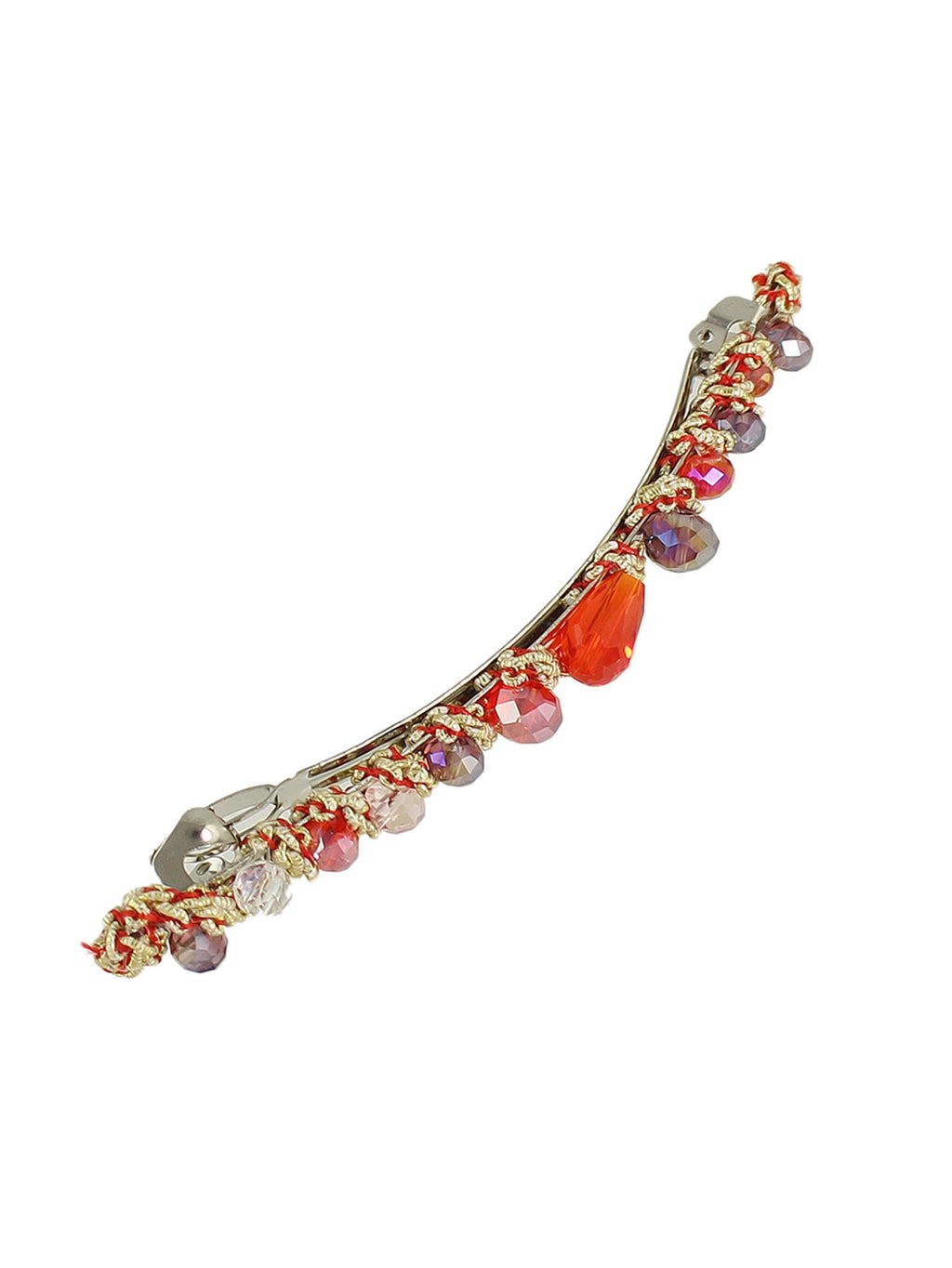 Luxury Handmade Colorful Acrylic Beads Hair Clips Barrette Girl Hair Accessories