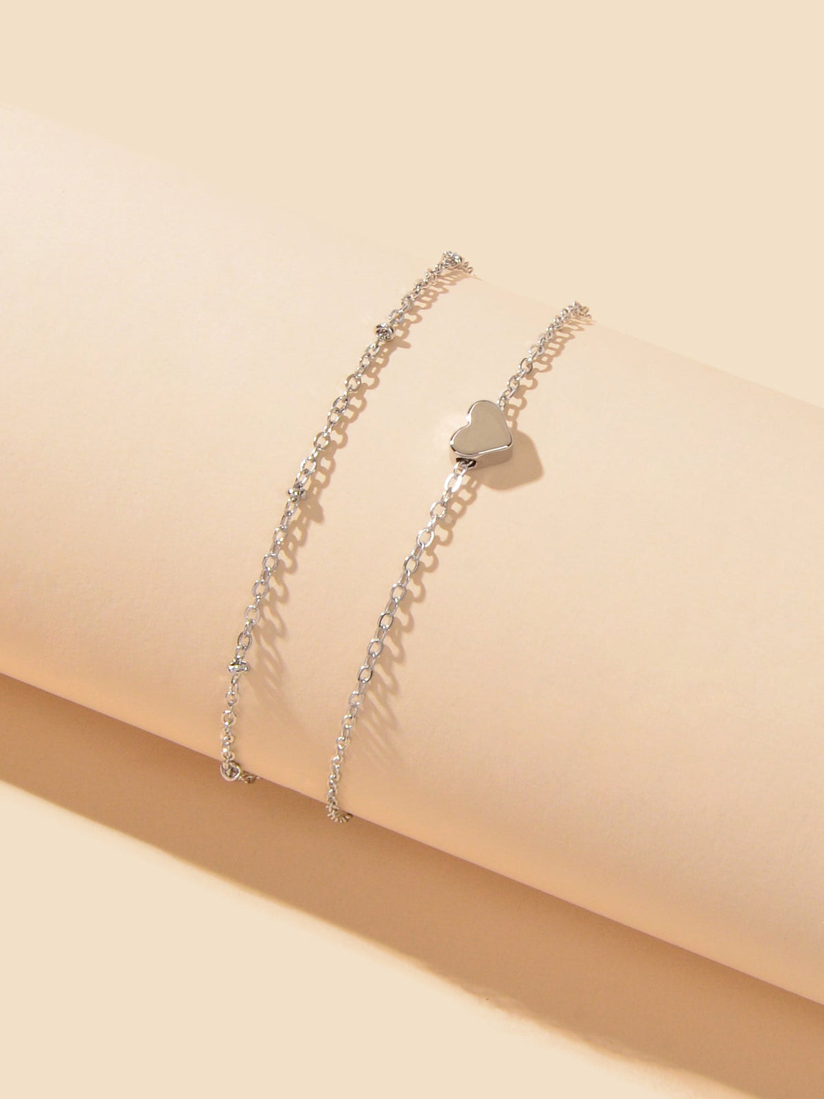 Womens Layered Chain Heart Anklet Foot Chain Beach Ankle Jewellery Bracelet Gift