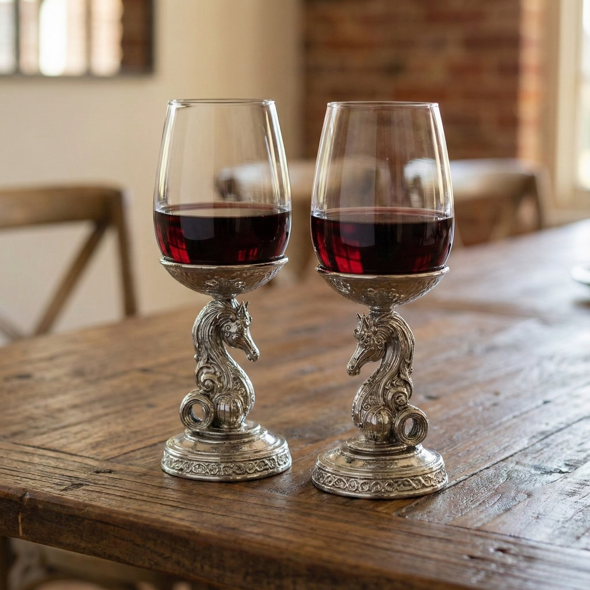 Knight Wine Glasses | Set of 1 or 2