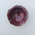 Maroon Red Agate Geode Nut/trinket/Jewelry Bowl