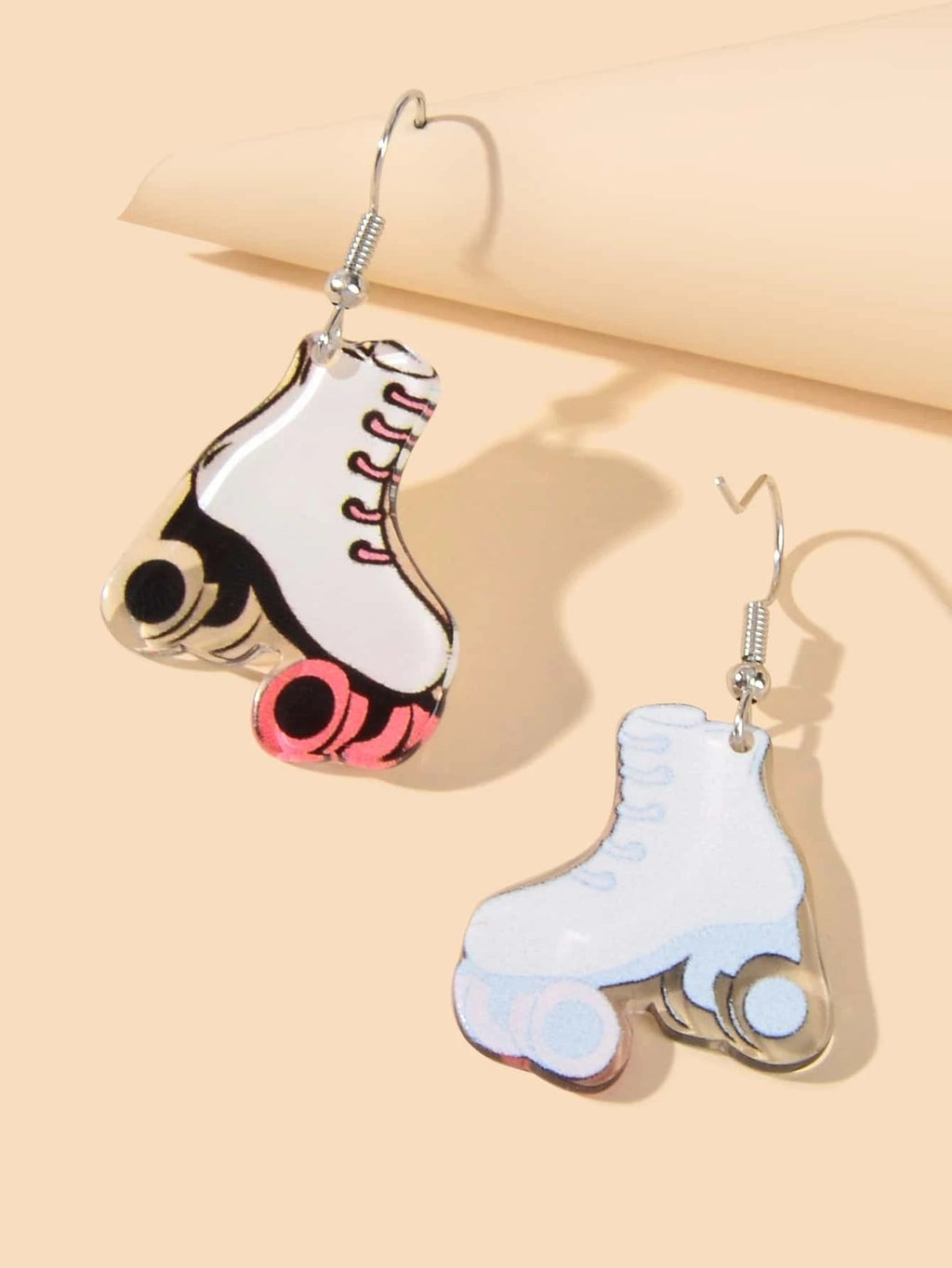 Acrylic Roller Skate Shoes Drop Dangle Party Earrings Girls Teens Accessories
