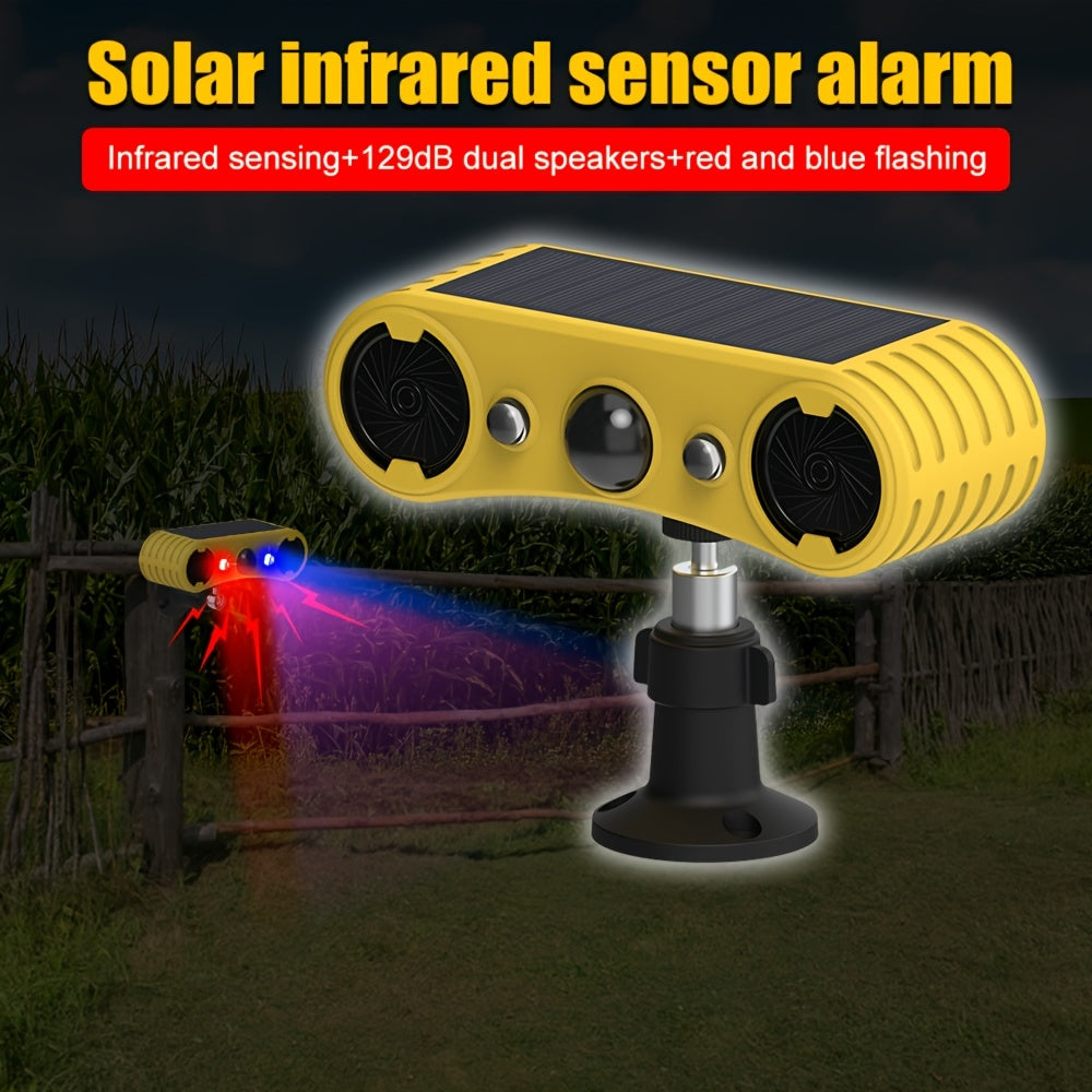 Solar Motion Alarm with Strobe Lights - Electronics > Business & Home Security > Intercoms & Doorbells at Dealshubindia