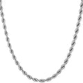 4mm Rope Chain 24k Gold Plated Necklaces