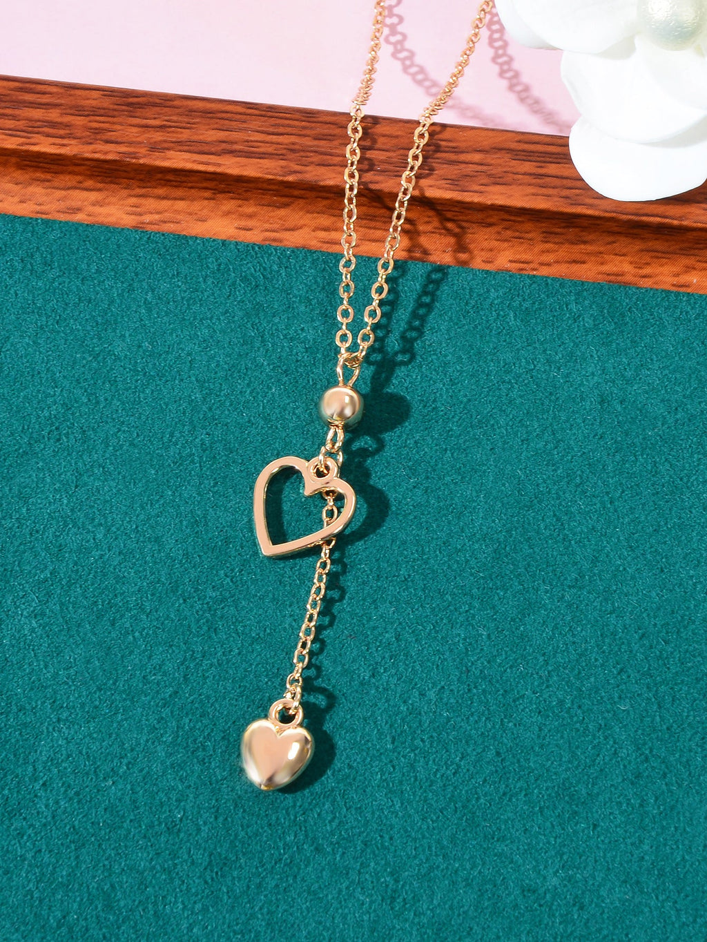 Heart-Shaped Pendant Multi-Charm Necklace Versatile Love Collection Jewellery