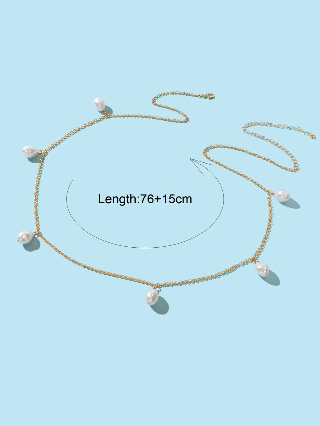 Sexy Baroque Pearl Charm Waist Chain Belly Chains Beach Waist Jewelry Accessory